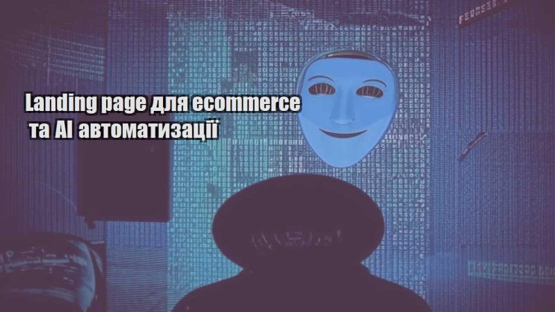 landing page dlya ecommerce ta ai avtomatyzacziyi